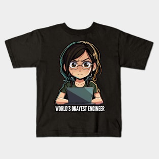 World's Okayest Engineer v4 Kids T-Shirt